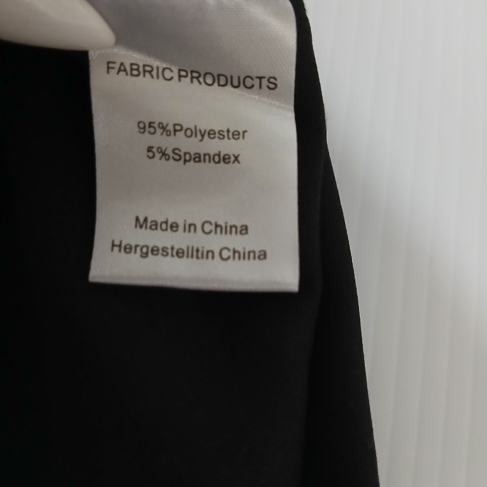 WOOSEA Women Black V Neck Sleeveless Slit Ruched Evening Gown Dress XXL NEW - Picture 5 of 7